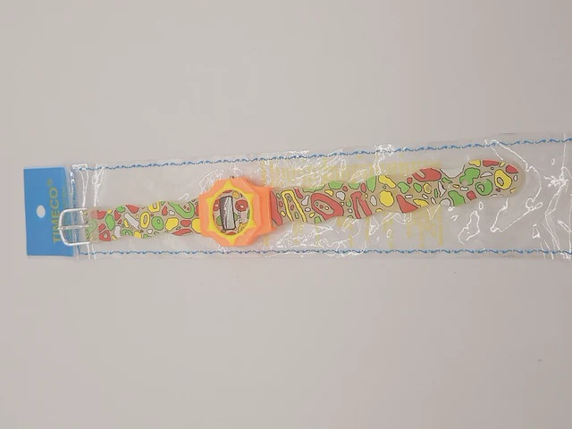Timeco japan sunburst graffiti lcd horloge - afbeelding 3 van  4