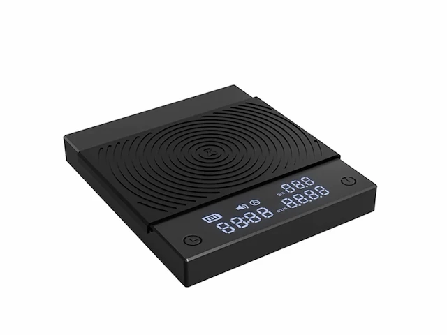 Timemore black mirror basic plus 2 koffieweegschaal met timer, zwart - afbeelding 1 van  3
