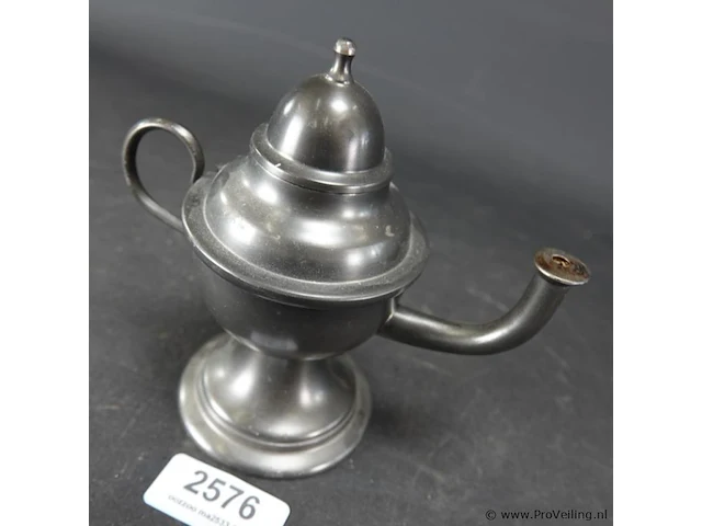 Tinnen olielamp - afbeelding 2 van  5