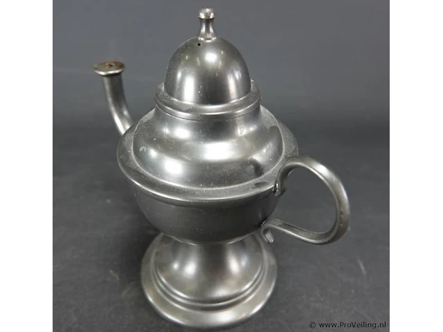 Tinnen olielamp - afbeelding 3 van  5