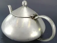 Tinnen theepot - afbeelding 2 van  4