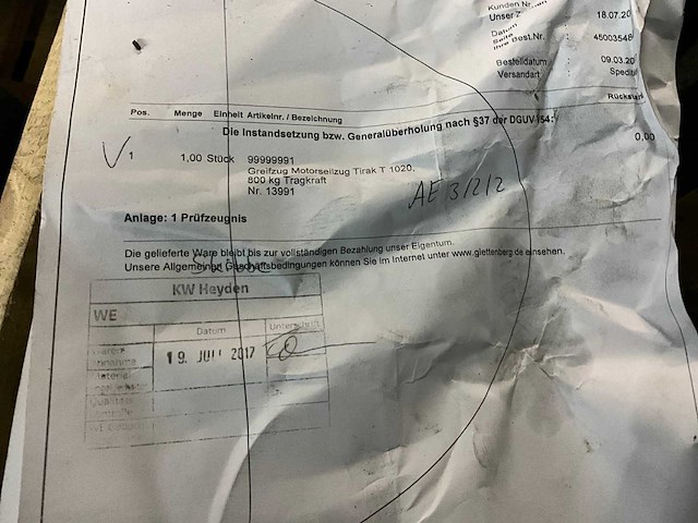 Tirak t1020 kabellier - afbeelding 5 van  5