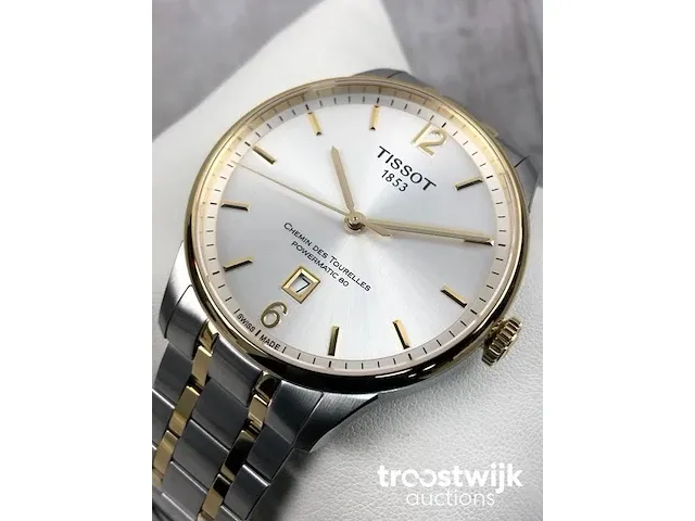 Tissot chemin des tourelles powermatic 80 t0994072203700 herenhorloge - afbeelding 1 van  9
