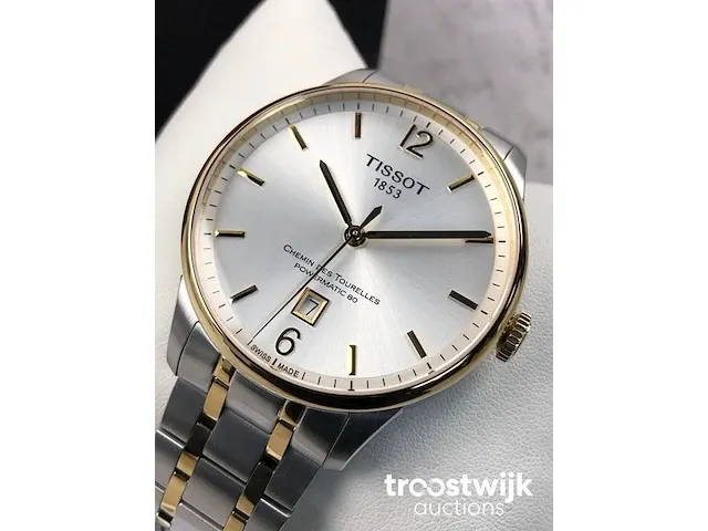 Tissot chemin des tourelles powermatic 80 t0994072203700 herenhorloge - afbeelding 3 van  9