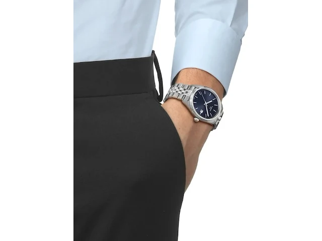 Tissot t-classic ballade herenhorloge met guilloche dial - nieuw - afbeelding 2 van  6