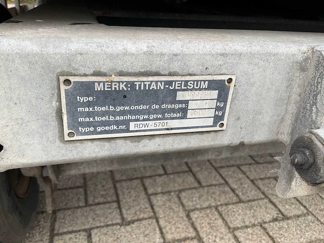 Titan jelsum ds3501 aanhangwagen - afbeelding 7 van  16