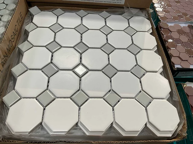 Tmf mozaïek tegel octagon ca. 5,2 m² - afbeelding 1 van  3