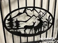 Toegangspoort deer style 365cm - afbeelding 10 van  12