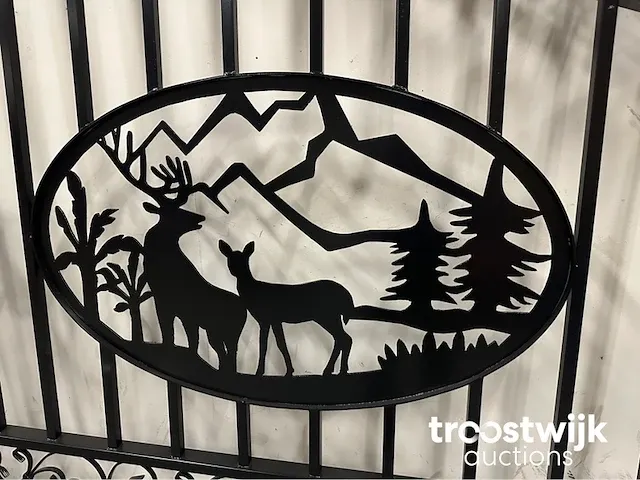 Toegangspoort deer style 365cm - afbeelding 11 van  12