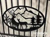 Toegangspoort deer style 365cm - afbeelding 11 van  12