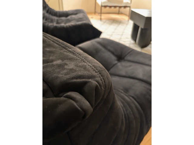 Togo fauteuil in zwarte stof, zwart - afbeelding 6 van  9