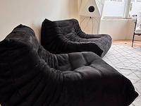 Togo fauteuil in zwarte stof, zwart - afbeelding 7 van  9