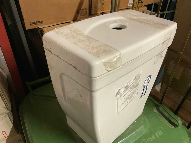 Toilet reservoir keramisch wit - afbeelding 2 van  3