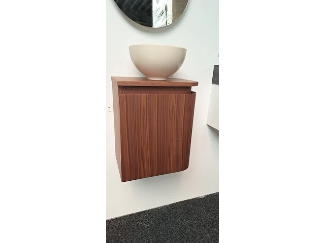 Toiletmeubel met kom thebalux, balmani, walnoot - afbeelding 1 van  4