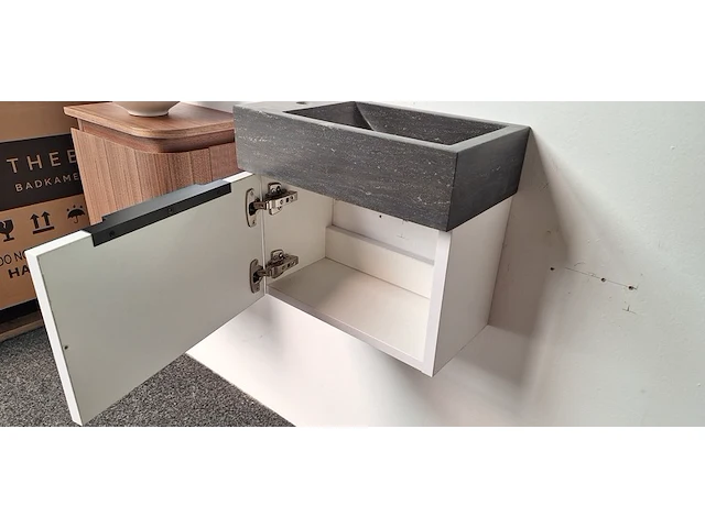 Toiletmeubel met kom thebalux, sjithouse, wit - afbeelding 3 van  3