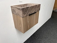 Toiletmeubel met marmer kom thebalux - afbeelding 2 van  4