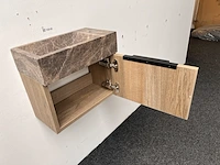 Toiletmeubel met marmer kom thebalux - afbeelding 4 van  4