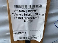 Toledo - tuinhuis 34 mm 5000x4000x2390mm - afbeelding 11 van  11