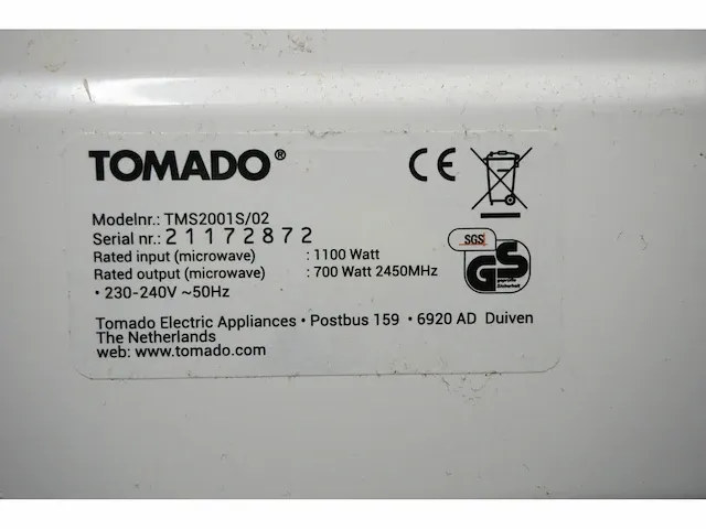 Tomado - magnetron - afbeelding 3 van  3
