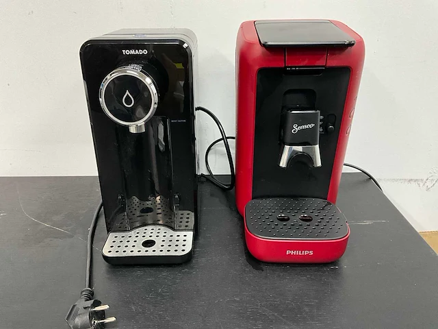 Tomado en philips - twd2501b en senseo original plus - heetwaterdispenser en koffiepadmachine - afbeelding 1 van  5