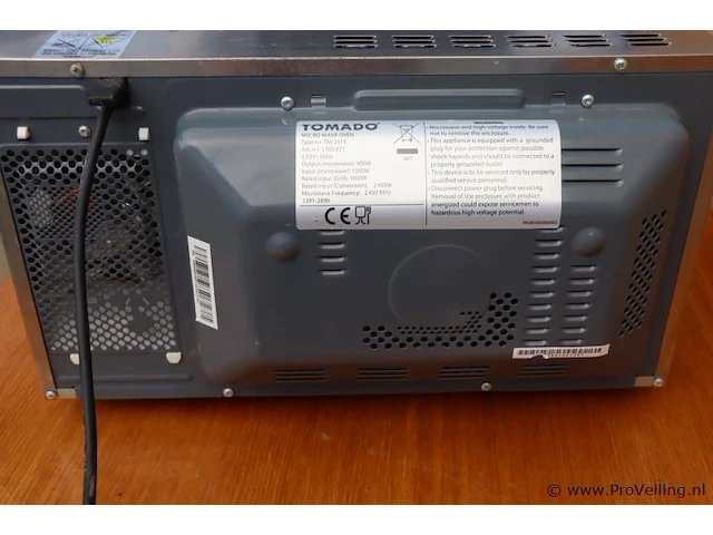 Tomado microwave oven model tm-2415 - afbeelding 5 van  6
