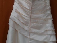 Tomy trouwjurk, strapless - maat 48 - afbeelding 4 van  5