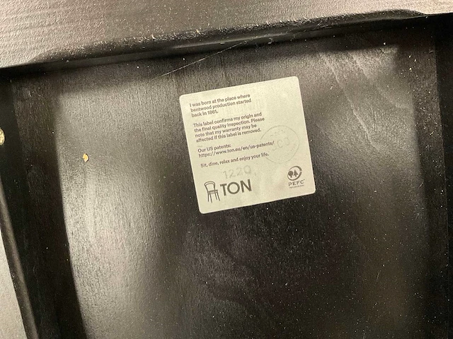 Ton 1220 restaurantstoelen (12x) - afbeelding 5 van  6