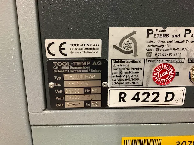 Tool temp tt20000h thermal fluid unit warmtewisselaar - afbeelding 4 van  9