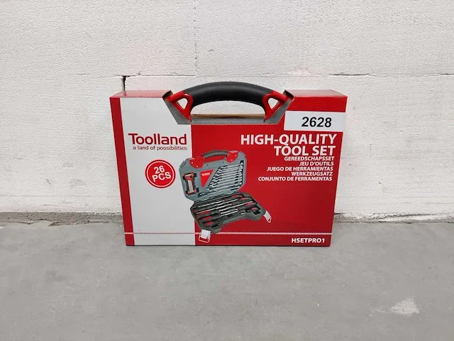 Toolland - hsetpro1 - gereedschapskoffer 26-delig - afbeelding 2 van  3