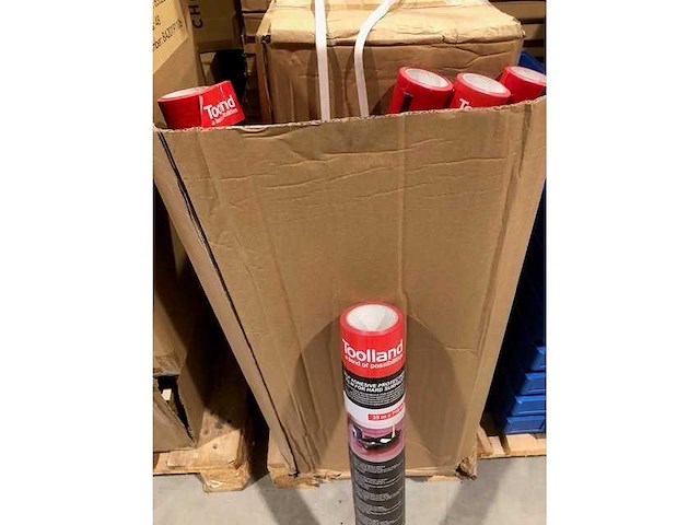 Toolland - toolland beschermfolie zelfklevend 70 cm x 25 m rood (24x) - afbeelding 2 van  4