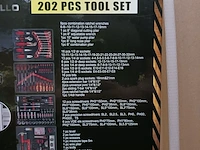 Toolset in koffer, metallo, 202 stuks - afbeelding 5 van  6