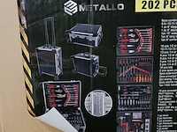 Toolset, metallo, 202 pieces - afbeelding 5 van  6