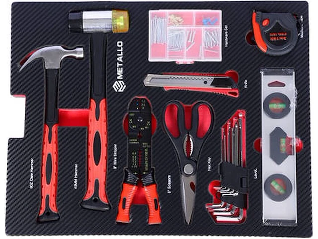 Toolset, metallo, 202 pieces - afbeelding 2 van  6