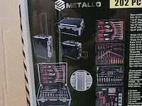 Toolset, metallo, 202 pieces - afbeelding 5 van  6