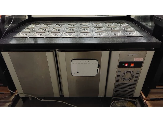Toonbank met koelvitrine en verlichting, ggm gastro, sae150dn, 2023 - afbeelding 4 van  17