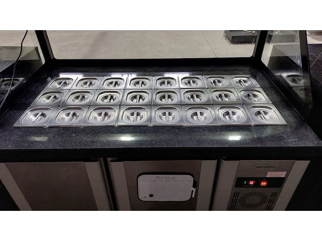 Toonbank met koelvitrine en verlichting, ggm gastro, sae150dn, 2023 - afbeelding 5 van  17