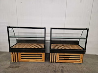 Toonbank presentatie vitrine - ggm gastro - verlichting - 2x - afbeelding 1 van  3