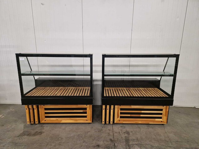 Toonbank presentatie vitrine - ggm gastro - verlichting - 2x - afbeelding 2 van  3