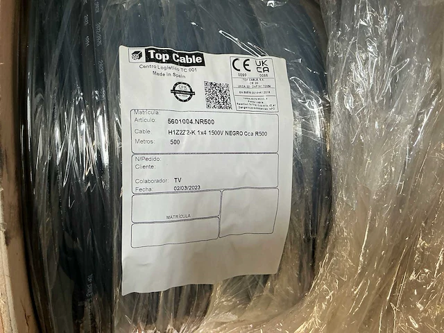 Top cable h1z2z2-k solar kabel (500 meter) (18x) - afbeelding 4 van  4