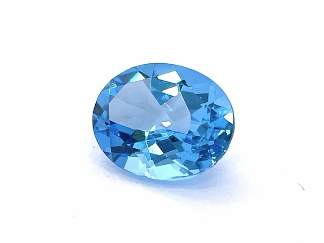 Topaas - circa 2.50 carat swiss blue topaas - afbeelding 1 van  2