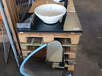 Topblad met waskom, duravit, matzwart - afbeelding 1 van  11