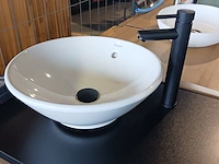 Topblad met waskom, duravit, matzwart - afbeelding 4 van  11