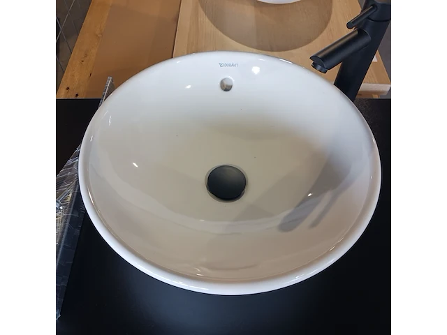 Topblad met waskom, duravit, matzwart - afbeelding 5 van  11