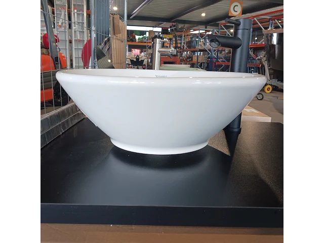 Topblad met waskom, duravit, matzwart - afbeelding 6 van  11