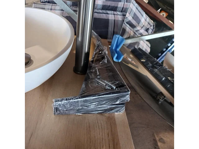 Topblad met waskom, eiken/matwit - afbeelding 9 van  10