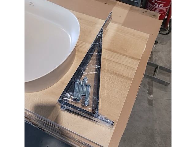 Topblad met waskom, ideal standard, eiken/grijs - afbeelding 10 van  10