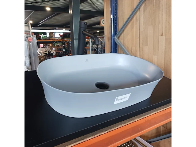 Topblad met waskom, ideal standard, mat zwart / mat grijs - afbeelding 3 van  10