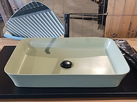Topblad met waskom, ideal standard, matzwart/lente groen - afbeelding 3 van  10