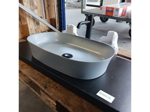 Topblad met waskom, ideal standard, matzwart/matgrijs - afbeelding 3 van  9