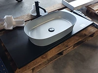 Topblad met waskom, ideal standard, matzwart/matgrijs - afbeelding 8 van  9